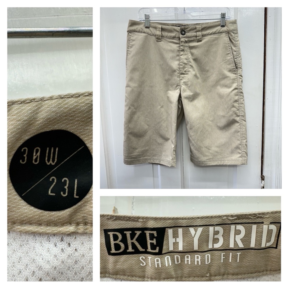 BKE Hybrid performance fabric khaki golf shorts men's‎ 38